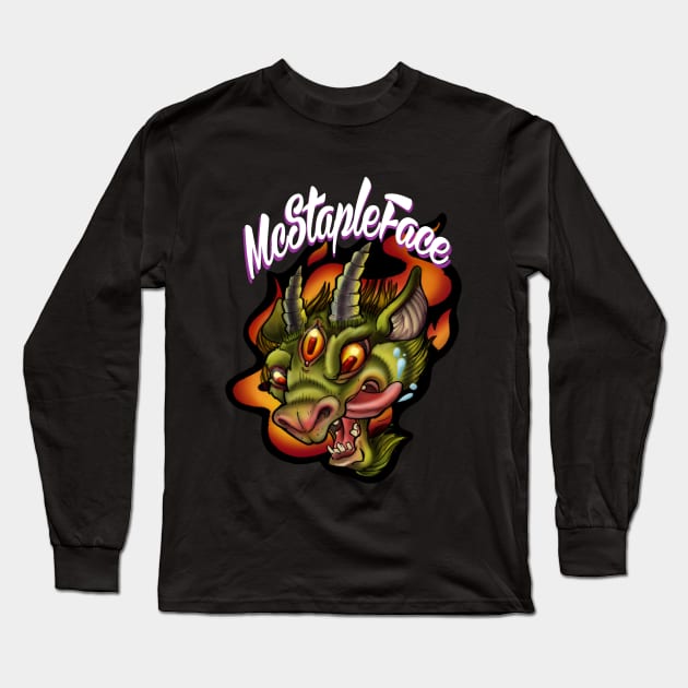 McStapleFace Goat Logo (2014) Long Sleeve T-Shirt by InkyMcStapleface